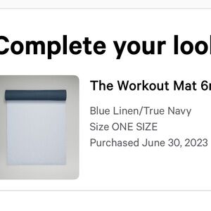 Lululemon The workout mat 6mm